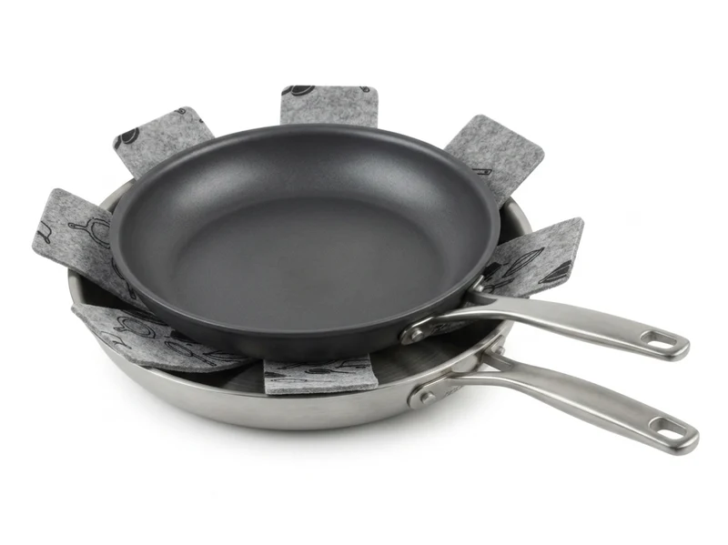 Cookinglife Pfannenbeschützer Grau ø 37,5 cm - 2 Stück