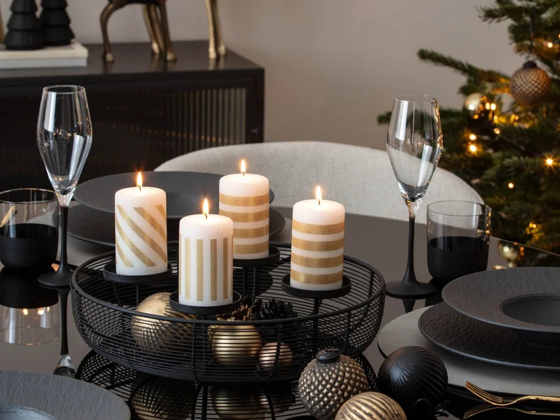 Villeroy & Boch Christmas Chic Adventskranz rund schwarz