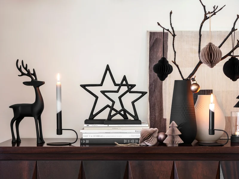 Villeroy & Boch Christmas Chic Hirsch schwarz 36cm