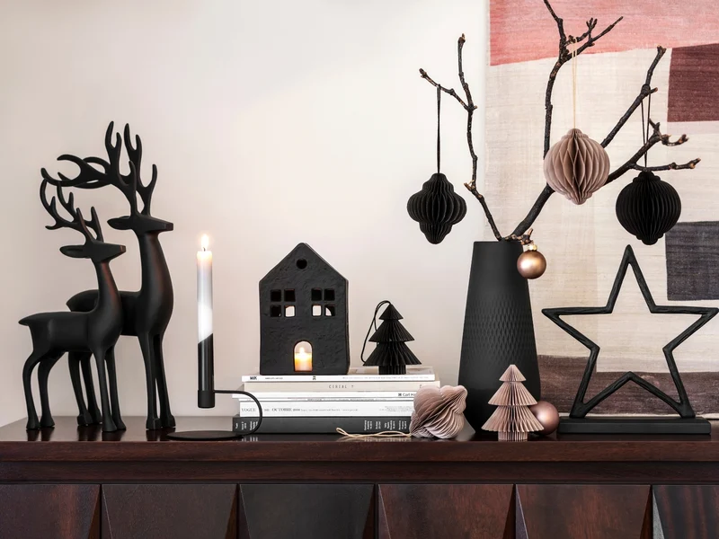 Villeroy & Boch Christmas Chic Hirsch schwarz 36cm