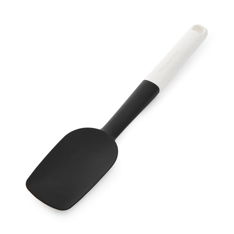 KitchenAid Rührlöffel Classic Porzellanweiß Kunststoff Silikon 30 cm-Rührlöffel