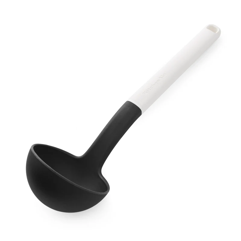 KitchenAid Suppenkelle Classic Porzellanweiß Plastik 30cm - Schöpflöffel
