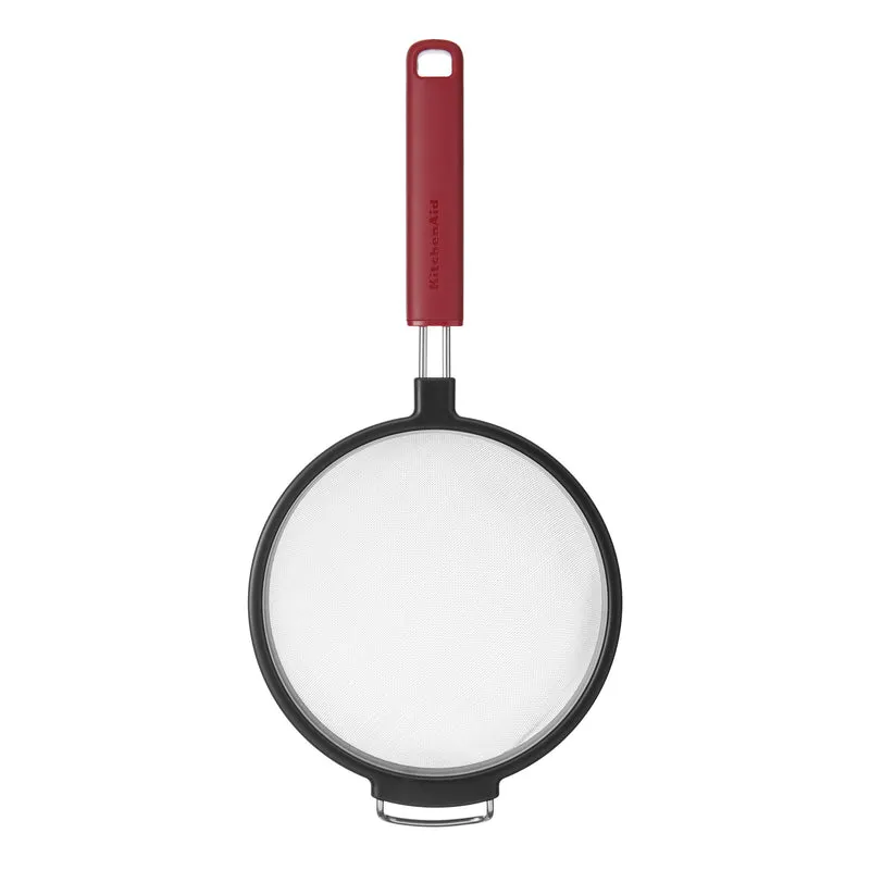 KitchenAid Sieb Classic Kaiserrot Kunststoff Edelstahl ø17cm - Mehlsieb