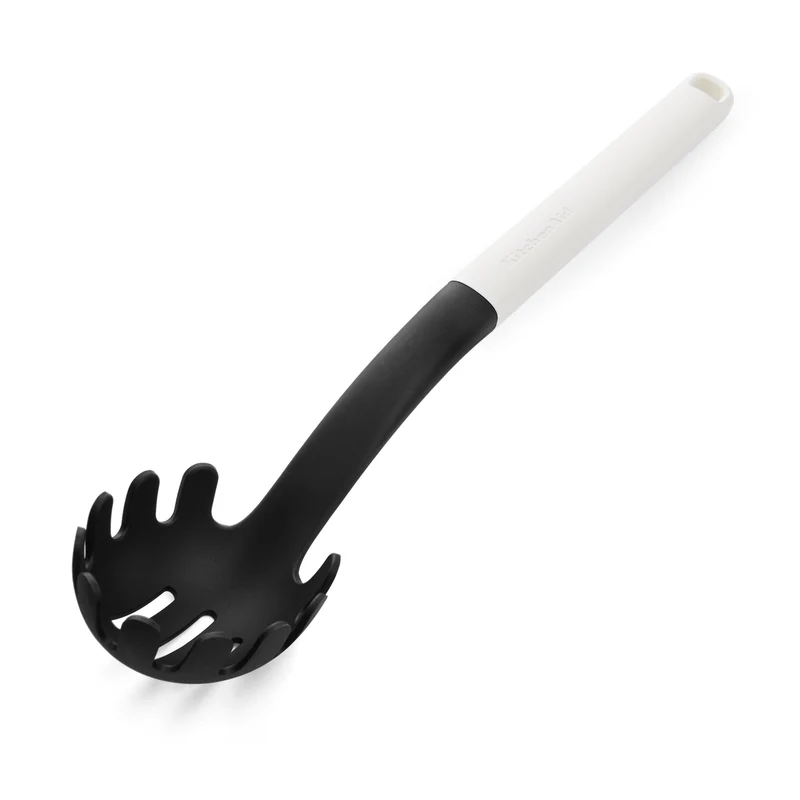 KitchenAid Spaghettilöffel Classic Porzellanweiß 34cm - Pastaheber