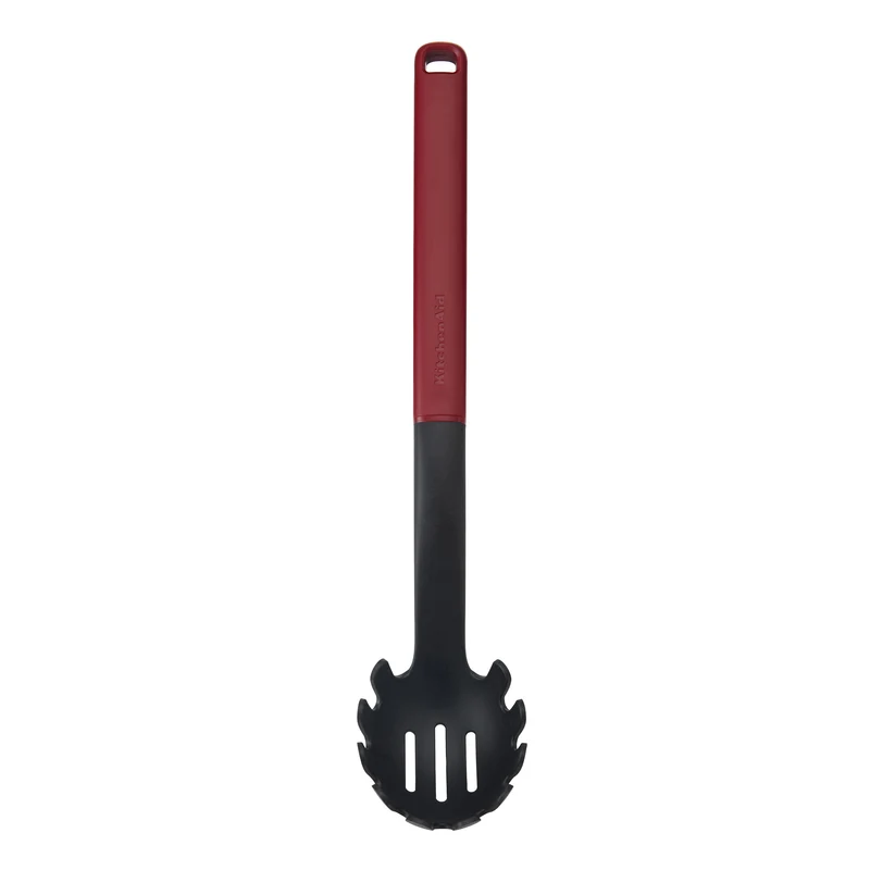 KitchenAid Spaghettilöffel Classic Kaiserrot Kunststoff 34cm - Pastaheber