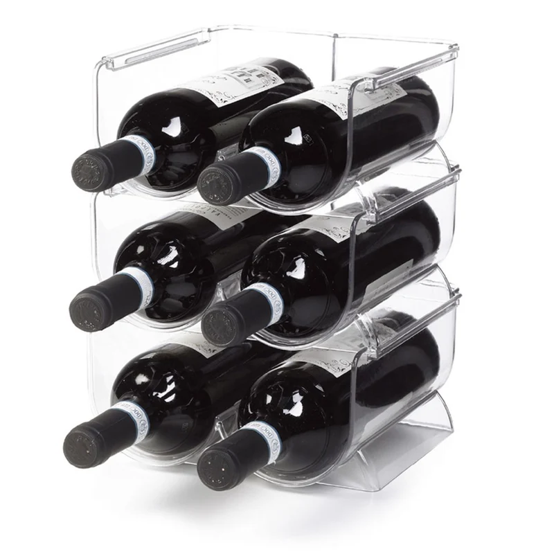 Ghidini Weinregal / Flaschenhalter für 2 Flaschen – Kunststoff – Stapelbar – Erweiterbar
