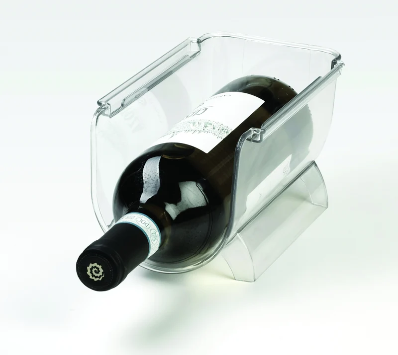 Ghidini Weinregal / Flaschenhalter für 1 Flasche – Kunststoff – Stapelbar – Erweiterbar