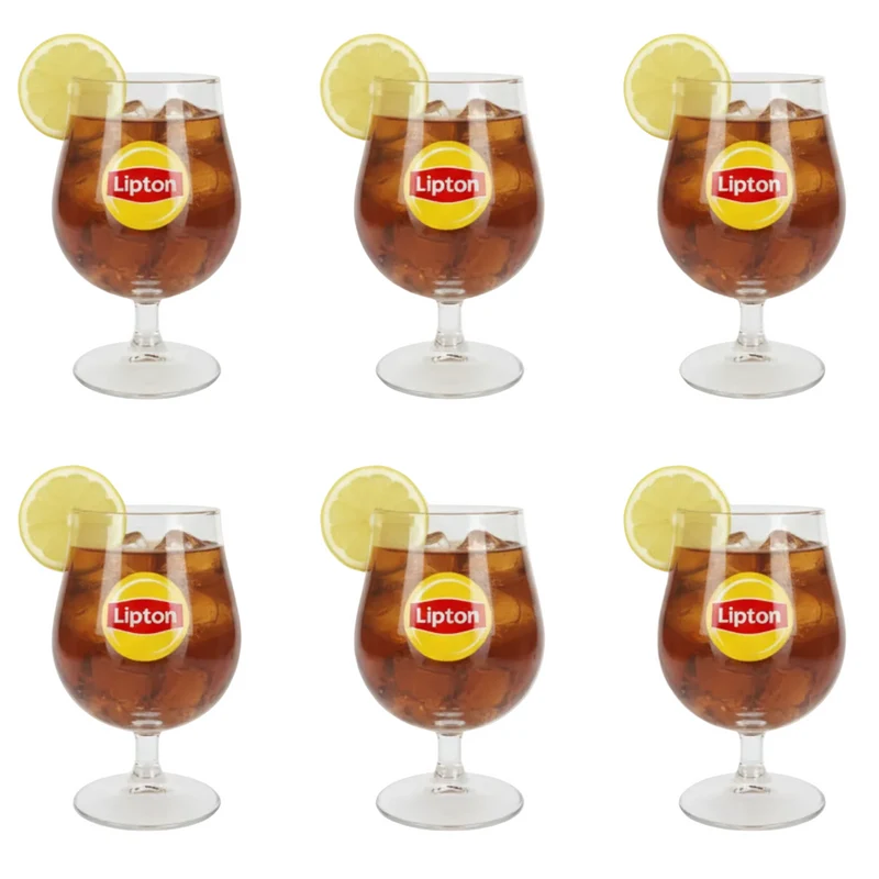 Lipton Ice Tea Kugelgläser - Transparent - 250 ml - 6 Stück