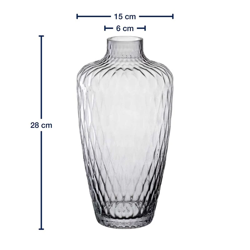 Vase GIULIA 28 cm grau