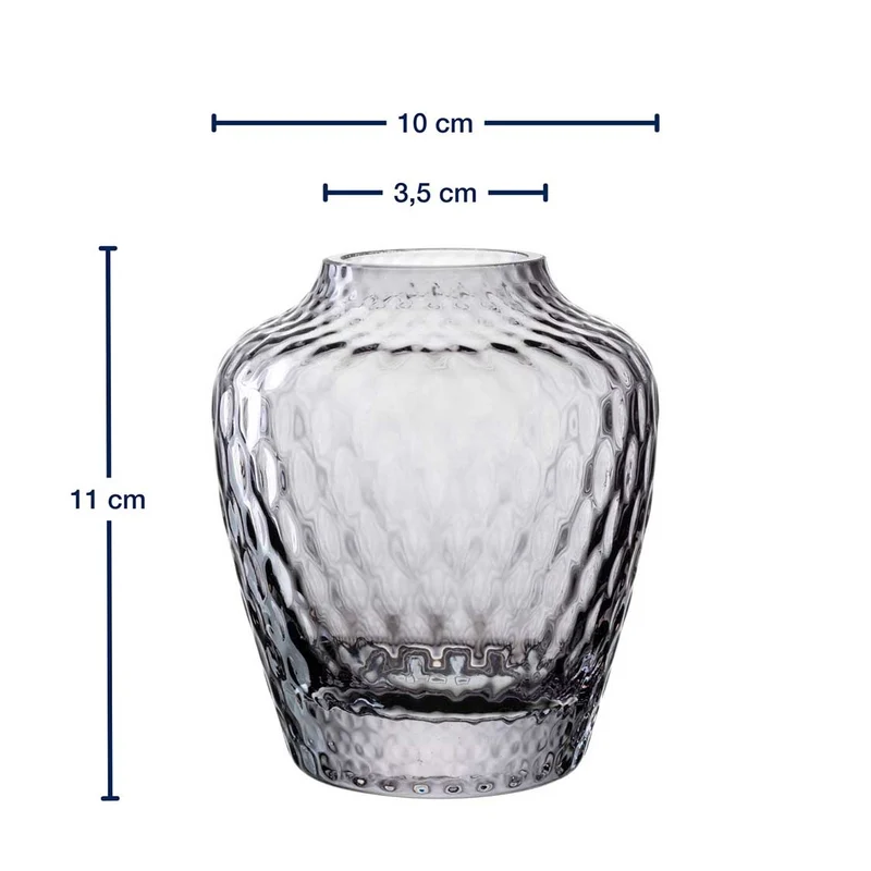Vase GIULIA 11 cm grau