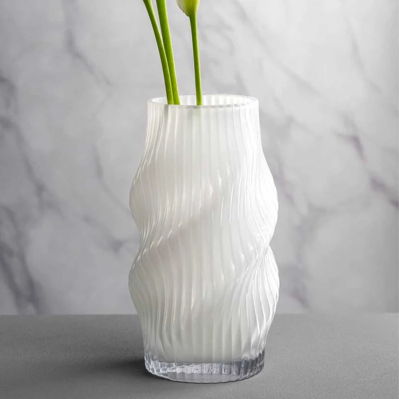 Vase VERDI 30 cm weiß