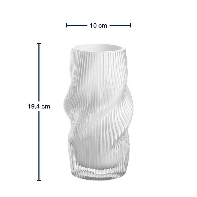 Vase VERDI 19 cm weiß