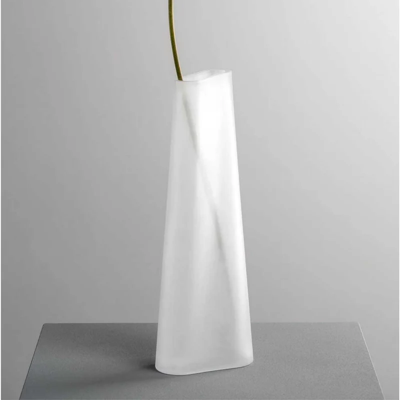 Vase TURNO 42 cm satiniert