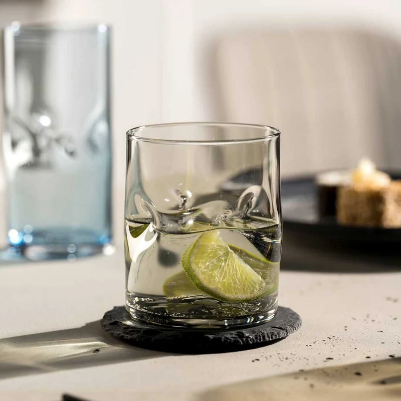 Trinkglas VESUVIO 300 ml grau 4er-Set