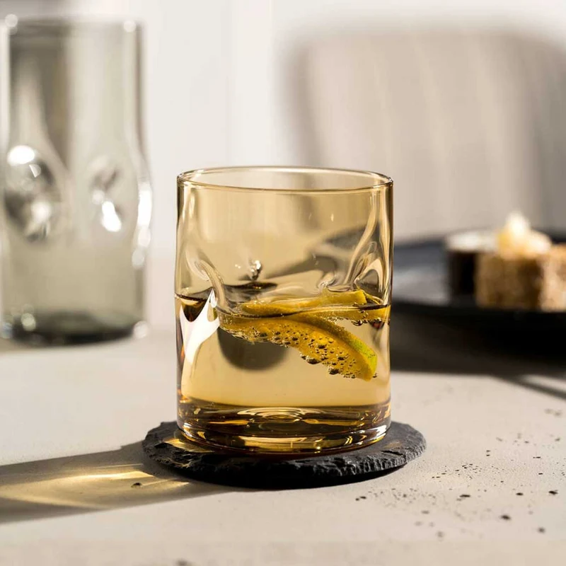 Trinkglas VESUVIO 300 ml amber 4er-Set