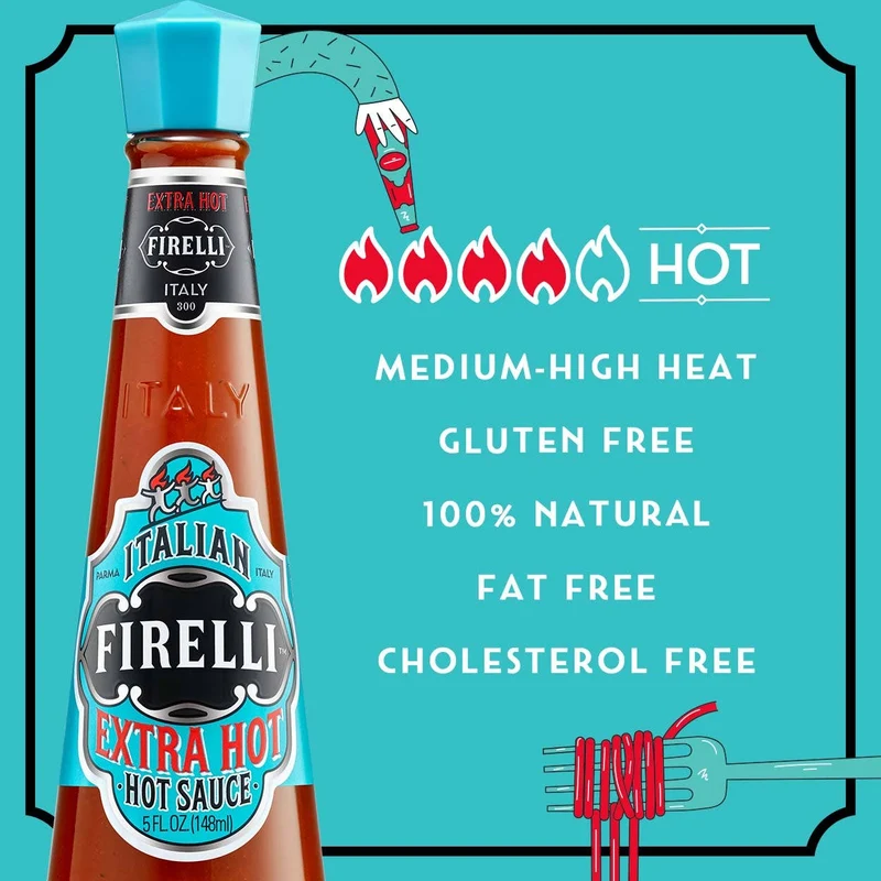 Casa Firelli Italian Extra Hot Sauce 148ml Glasflasche