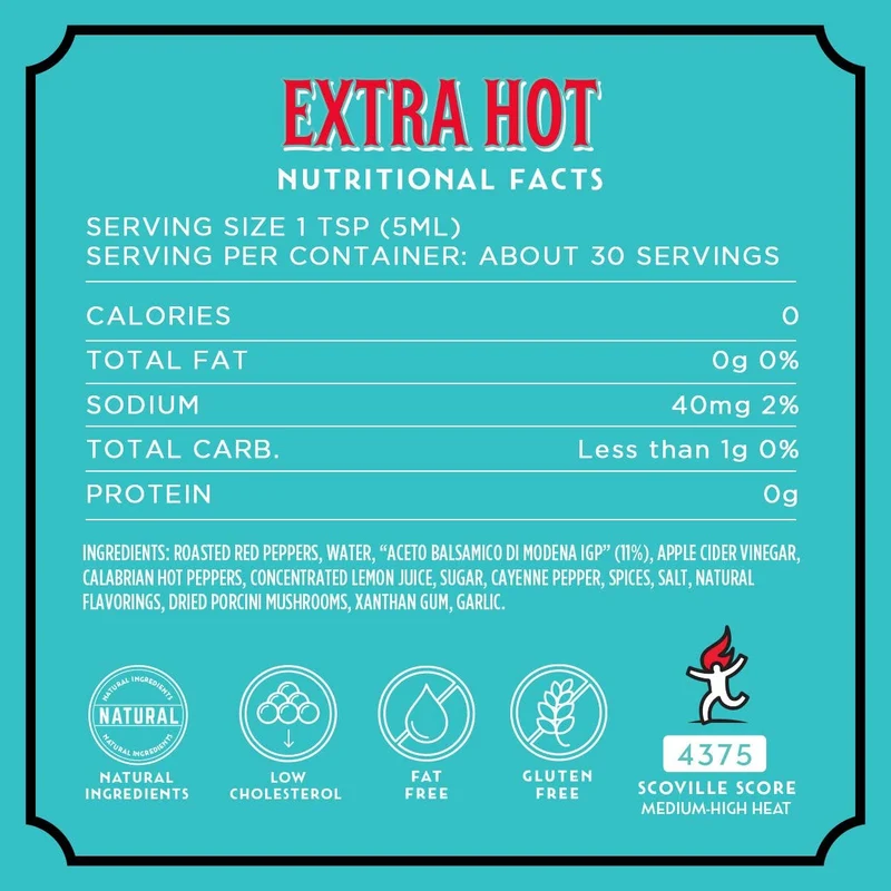 Casa Firelli Italian Extra Hot Sauce 148ml Glasflasche
