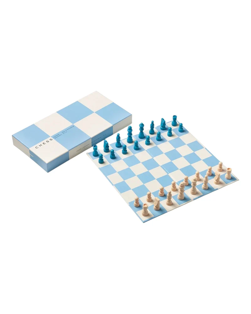 Schach Spiel Blau