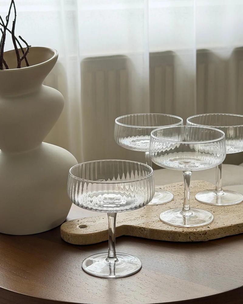 Riffle Champagne Cocktailglas 4er Set