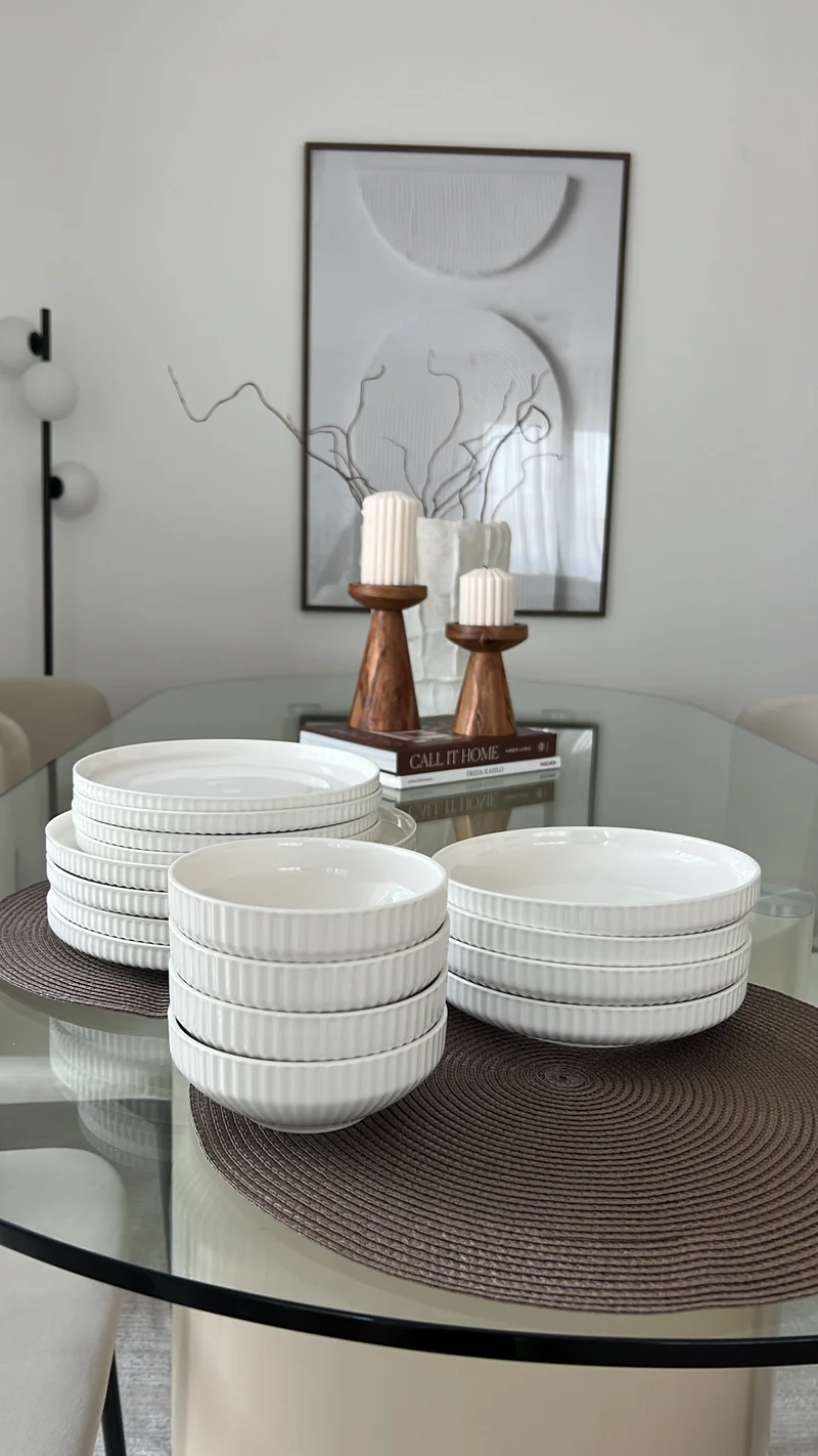Mimoza Teller-Set