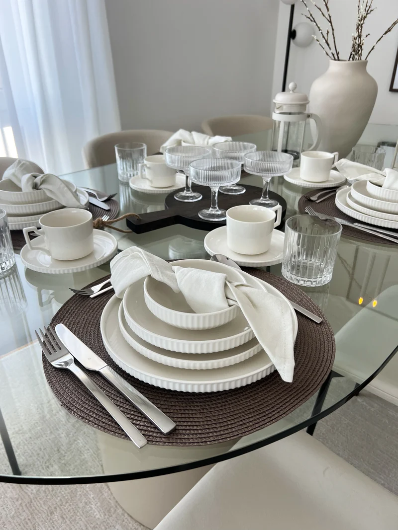 Mimoza Teller-Set