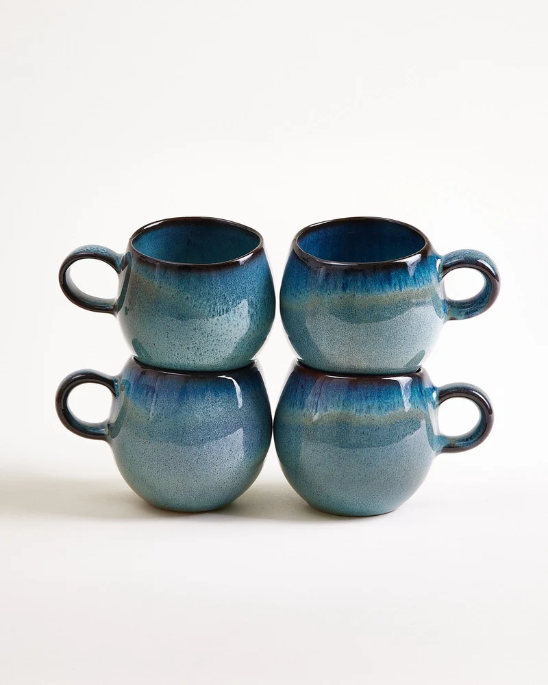 Madeira Tasse klein grünblau 4er-Set