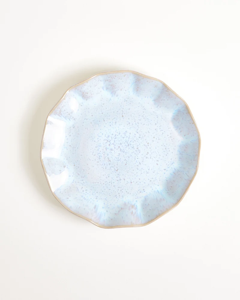 Areia Teller klein shell azur