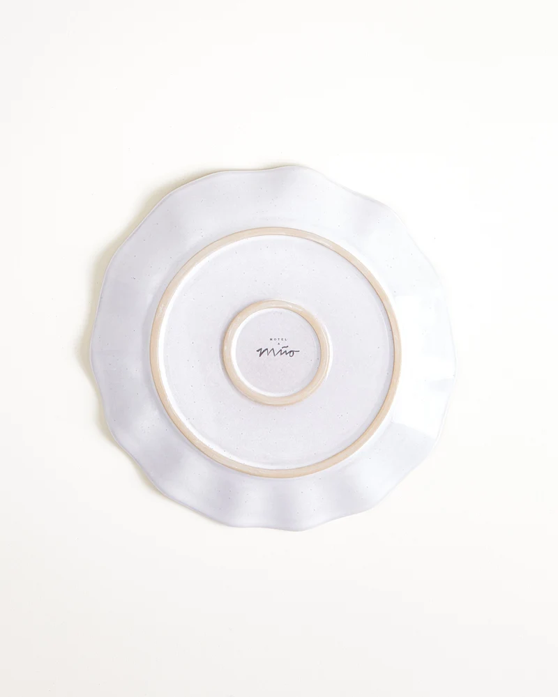 Areia Teller klein shell azur