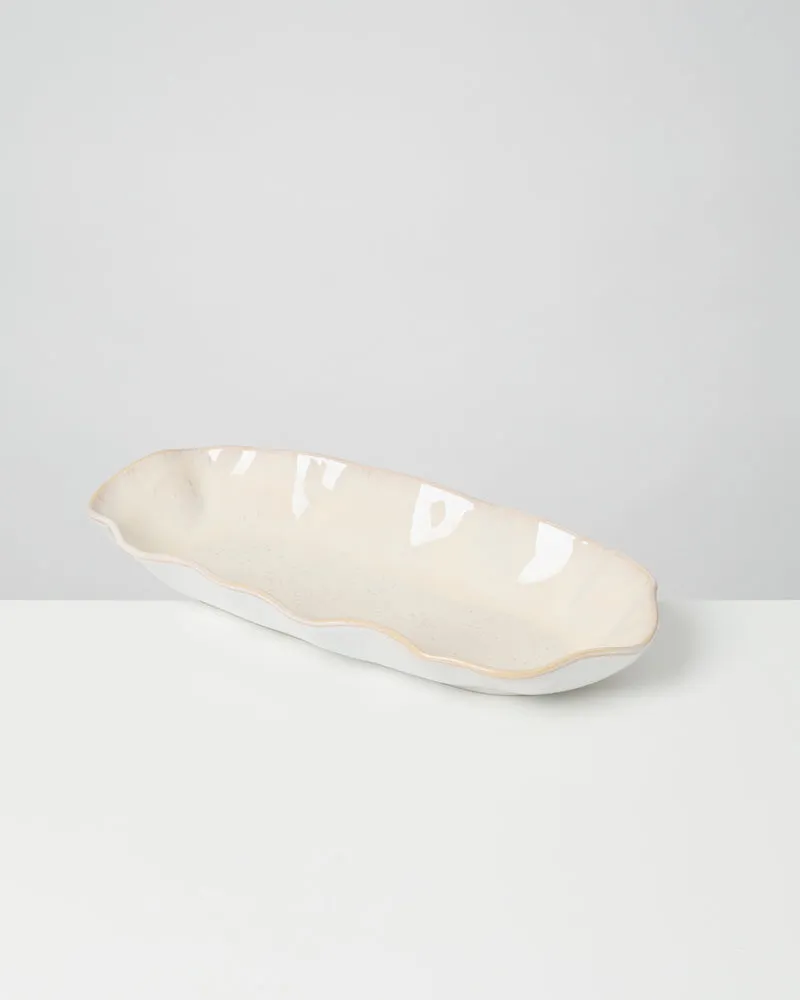 Areia Servierplatte L shell sand