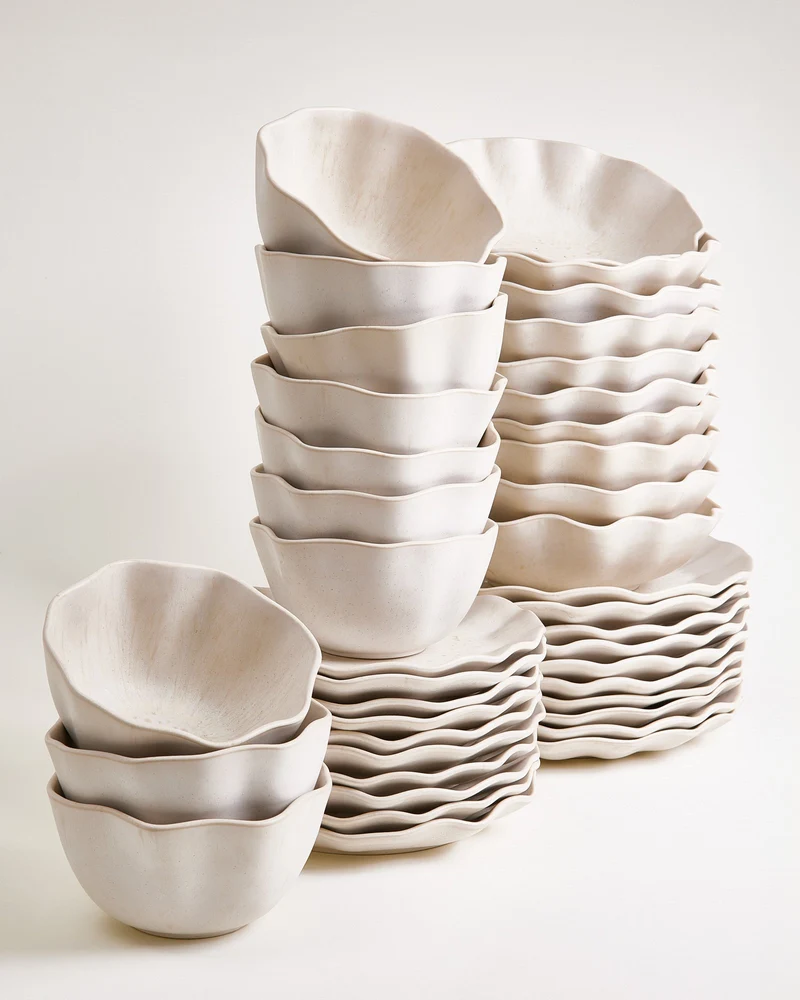 Sintra Geschirr-Set shell sand 40-teilig