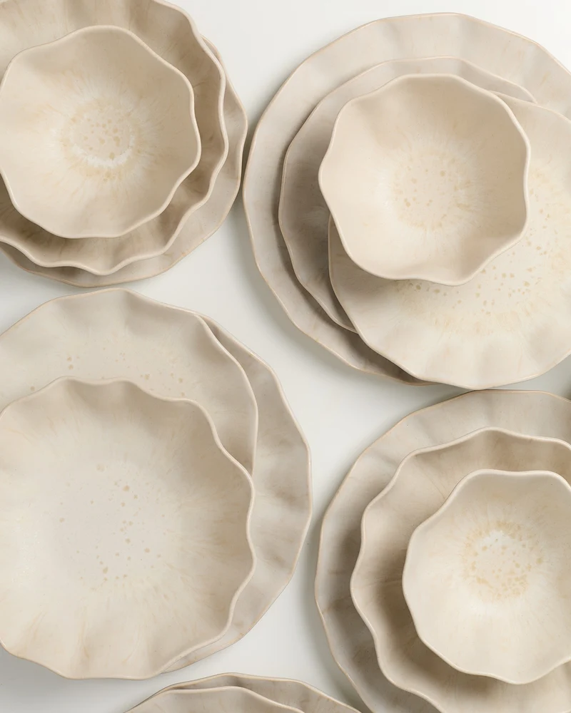 Sintra Geschirr-Set shell sand 24-teilig