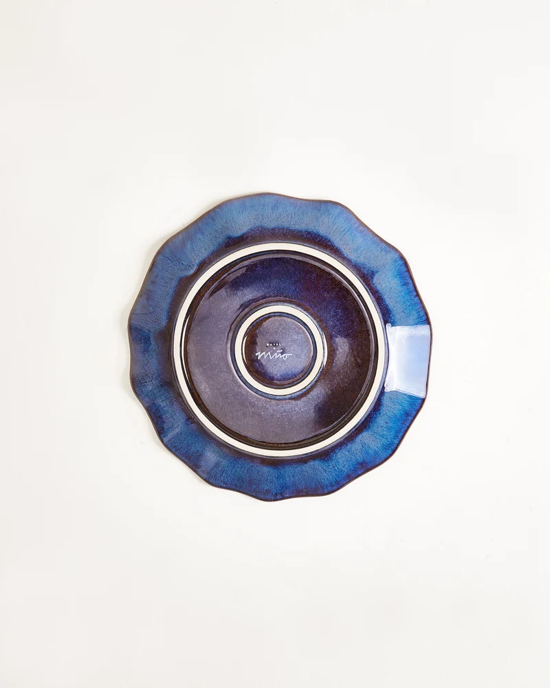 Pérola Teller klein shell dunkelblau