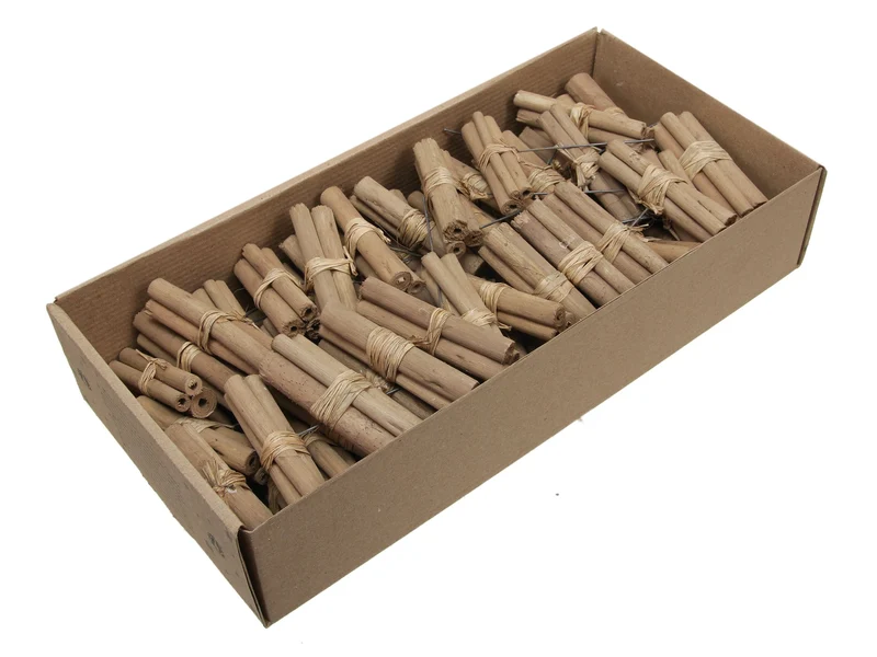 w/b 60 Jutestange (3 Stück) possy/Draht 10cm braun