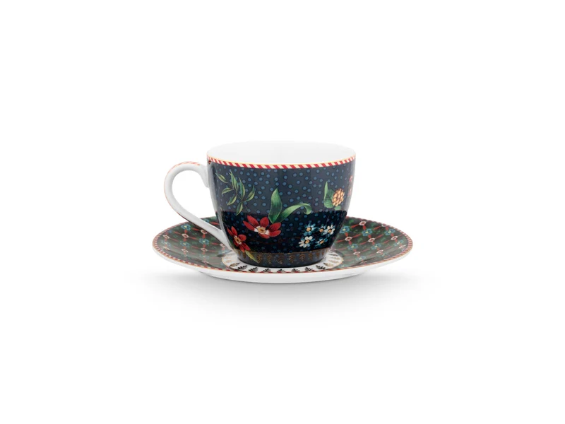 PIP STUDIO Berry Blues Espressotasse m.U.blau 120ml Set2