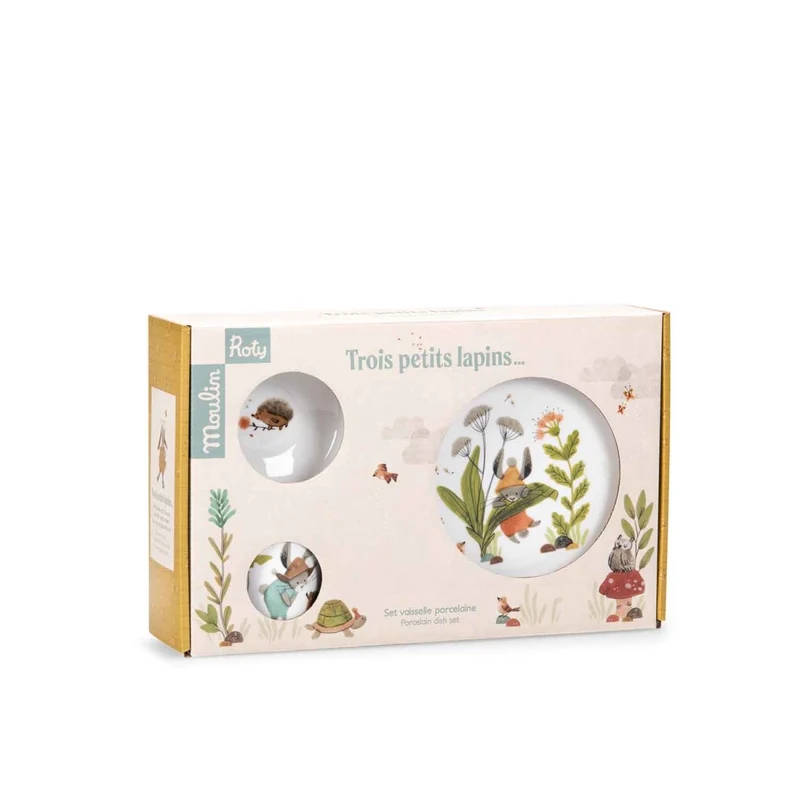 Moulin Roty Trois Lapins Porzellangeschirr-Set