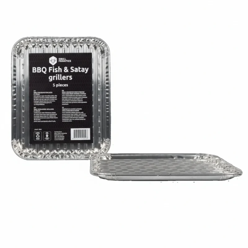 Cookinglife Grill-Aluminiumschalen / Grillblech / Grillschale 28 x 23 cm – 5 Stück