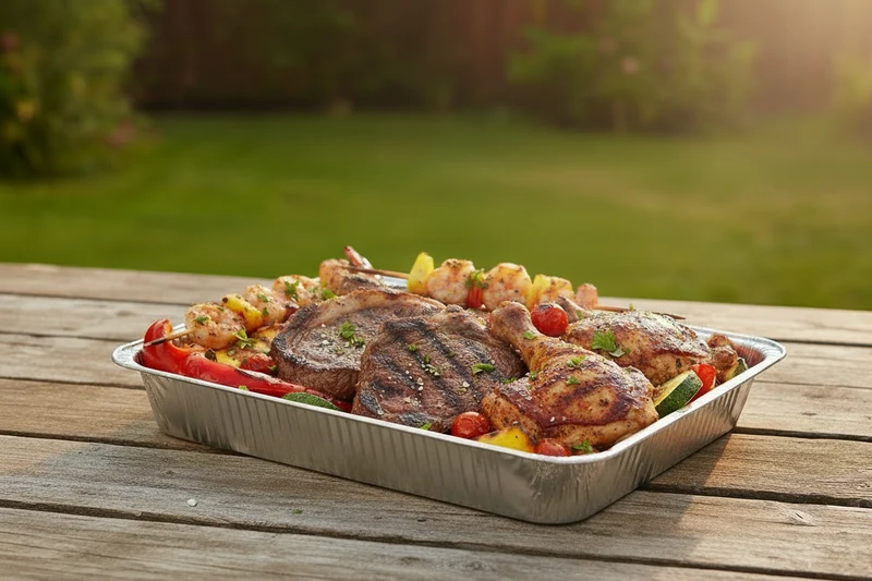 Cookinglife Grill-Aluminiumbleche / Grillroste – 34 x 21 cm – 18 Stück
