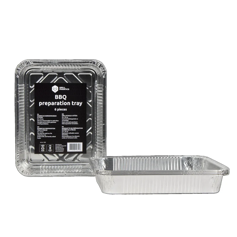 Cookinglife Grill-Aluminiumbleche / Grillroste – 23 x 18 cm – 18 Stück
