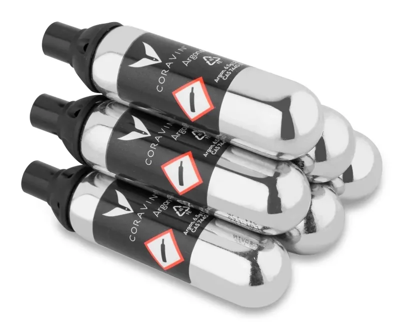Coravin Argon Kapseln Rein 6 Stück - 21 ml / 6,5 Gramm
