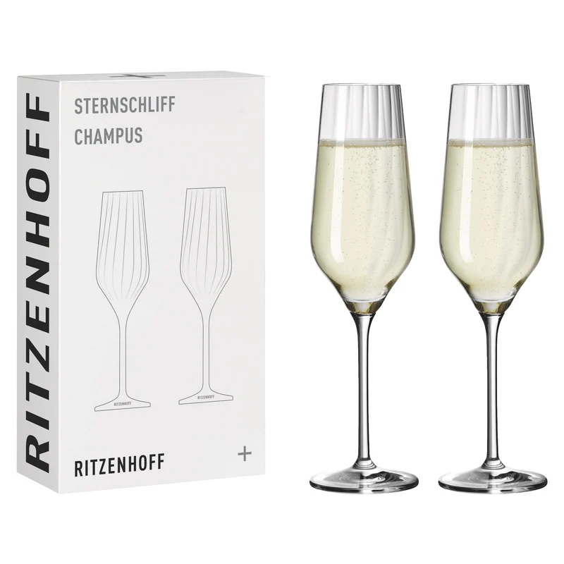Ritzenhoff Sternschliff Champusglas‐Set