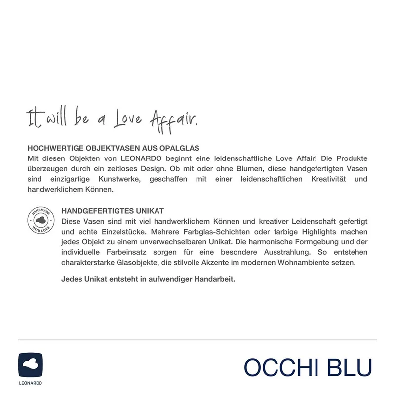 Vase OCCHI BLU 36 cm