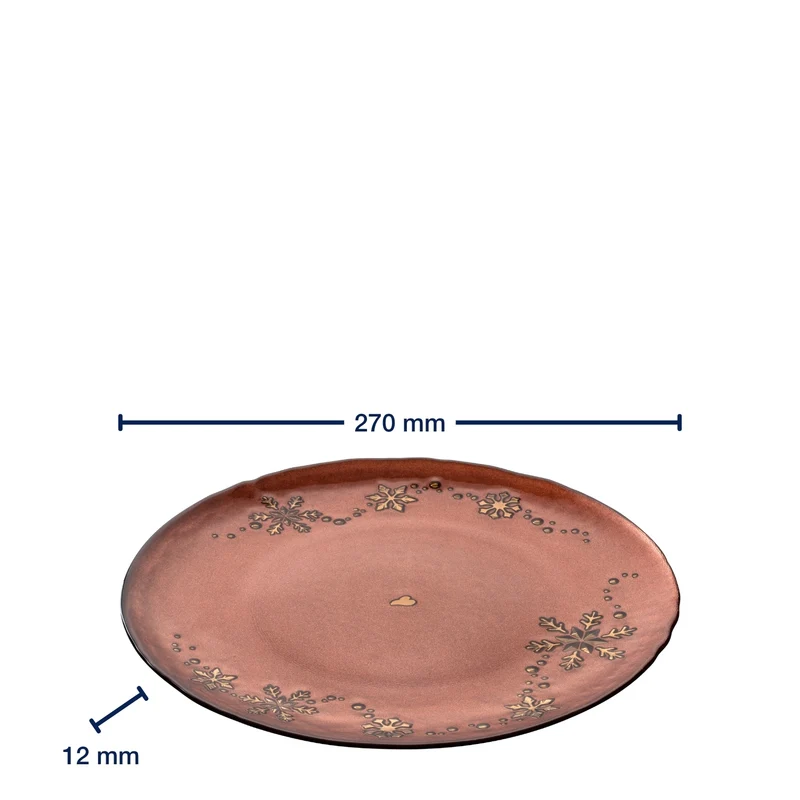 Teller 27cm rot AUTENTICO