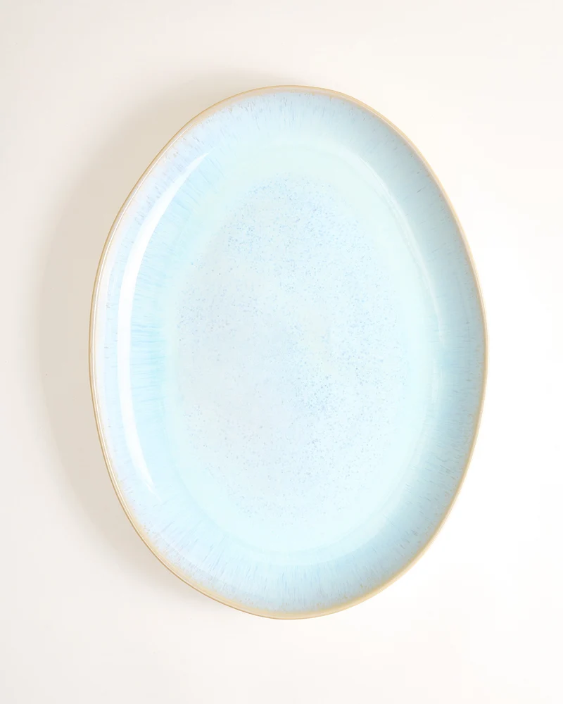 Areia Servierplatte XL oval azur