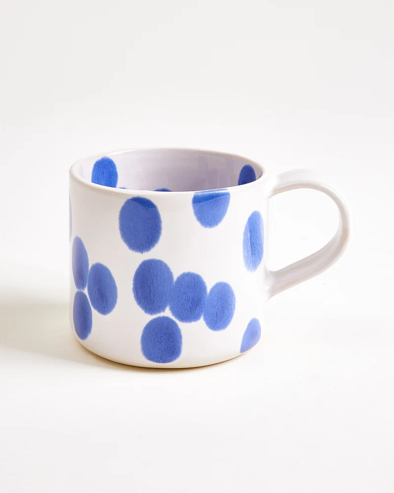 Nódoa Tasse groß gepunktet blau