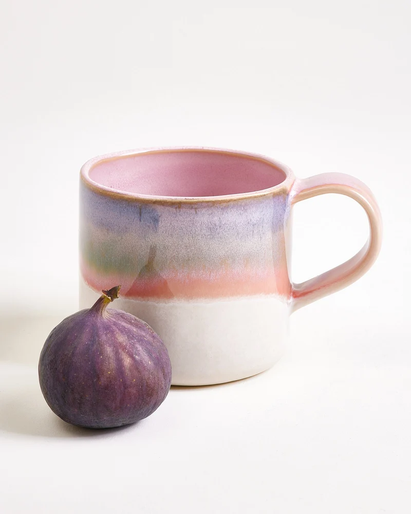 Nódoa Tasse groß dipped rosa blau 4er-Set