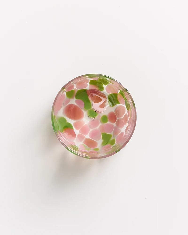 Alegria Glas groß rosa grün 6er-Set