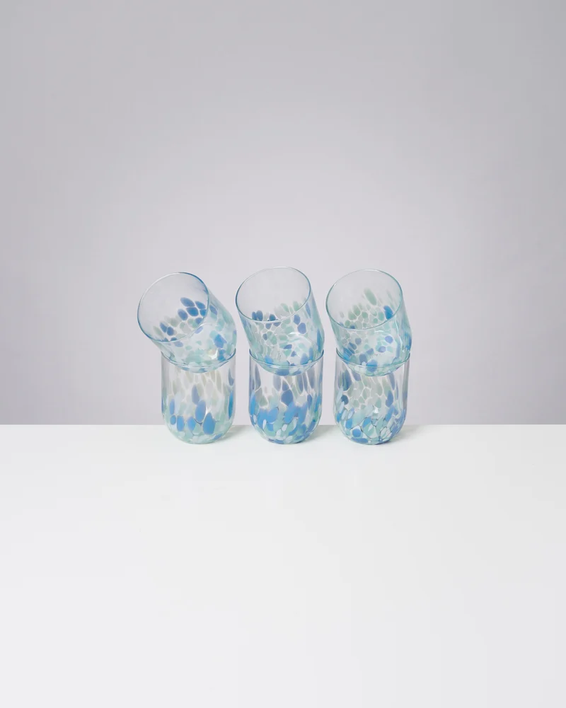 Alegria Glas groß blau 6er-Set
