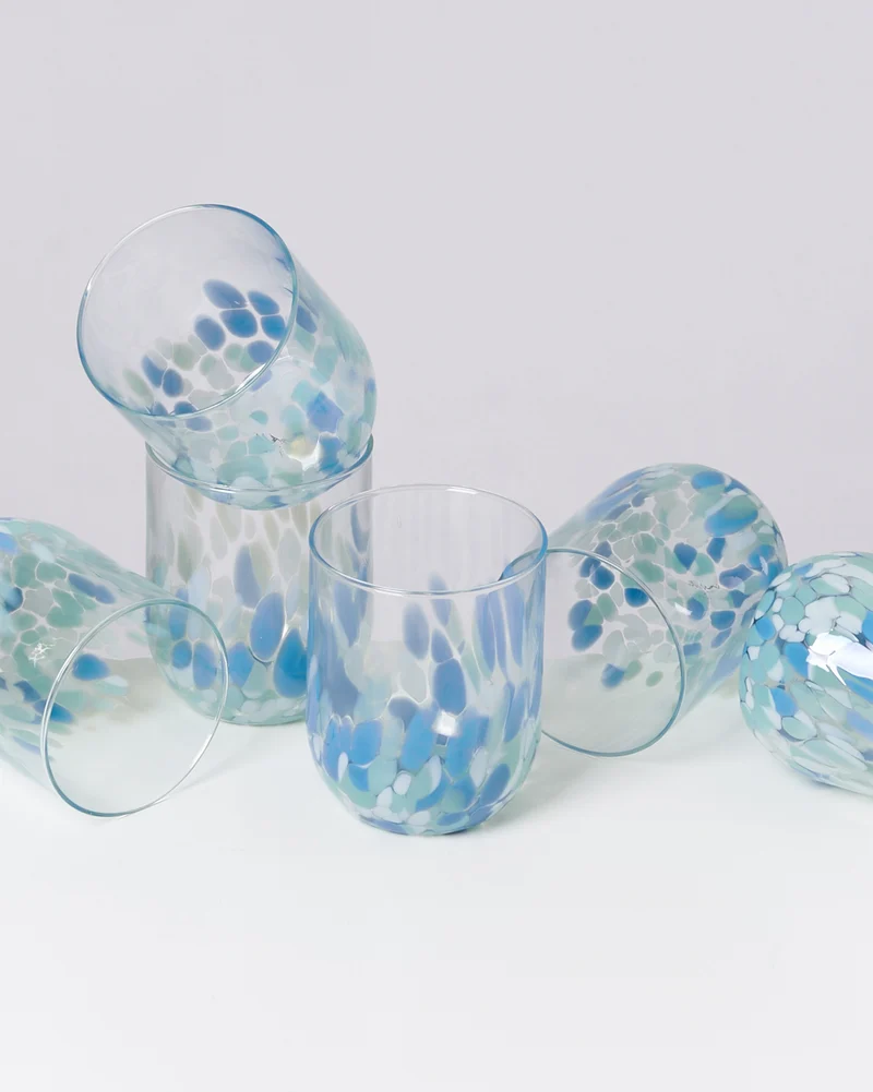 Alegria Glas groß blau 6er-Set
