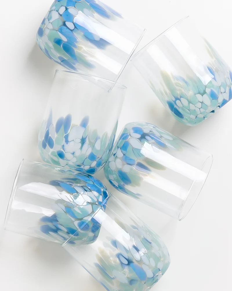 Alegria Glas groß blau 6er-Set