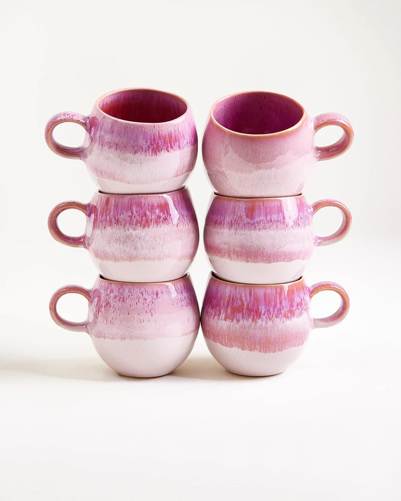 Bica Tasse klein pink 6er-Set